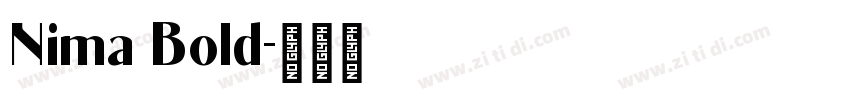 Nima Bold字体转换